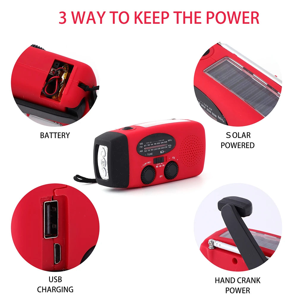 Solar Emergency LED Radio