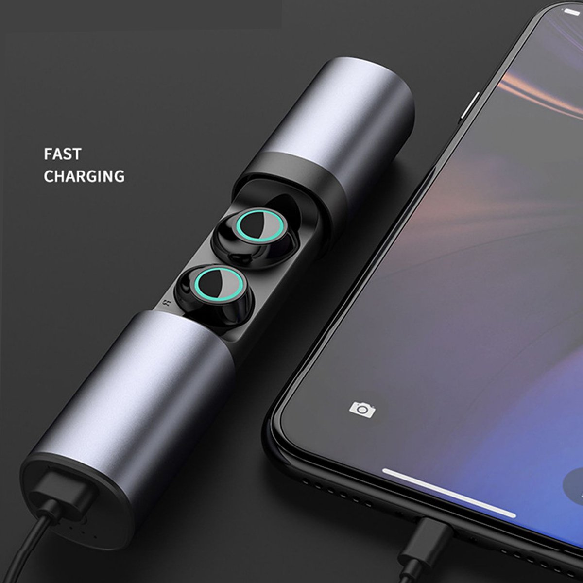 2-in-1 Wireless Headphones With Power Bank