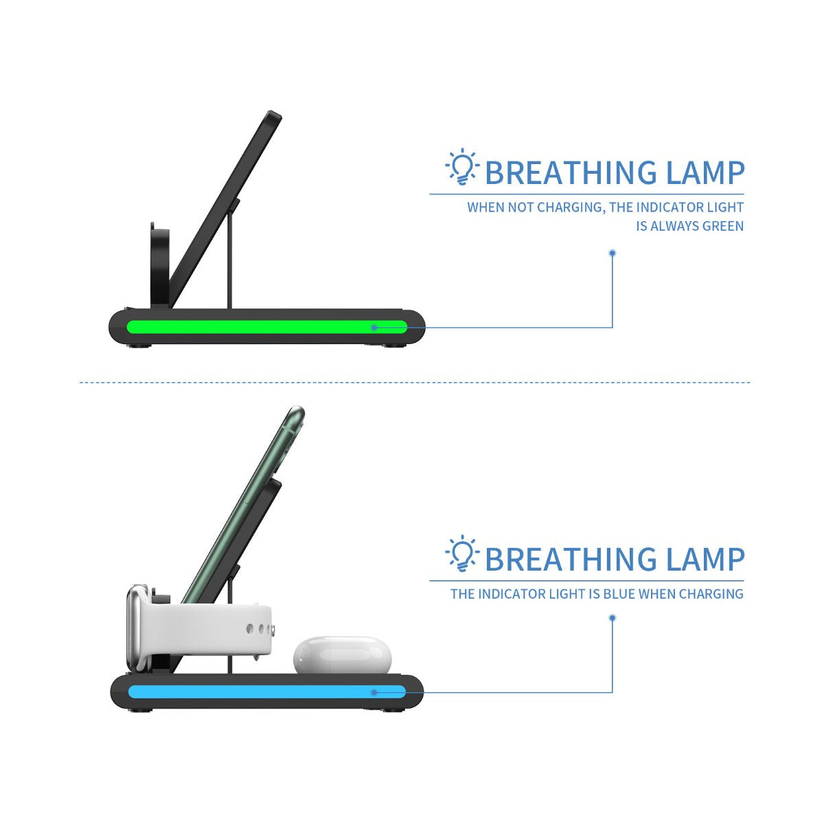 4-in-1 Wireless Magnetic Charging Station