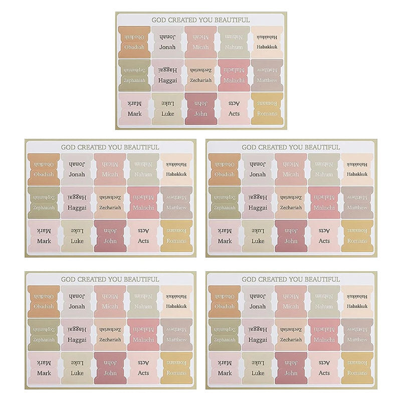 Bible Index Tabs Bookmark Stickers
