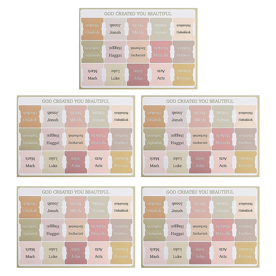 Bible Index Tabs Bookmark Stickers