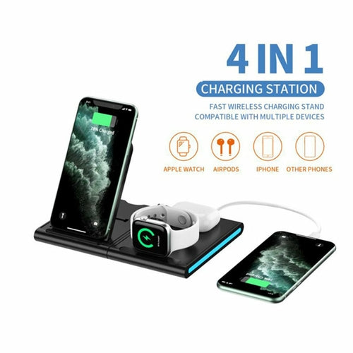 4-in-1 Wireless Magnetic Charging Station