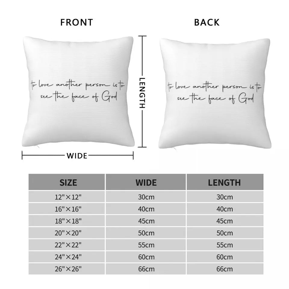 Faith Inspired Square Pillowcase