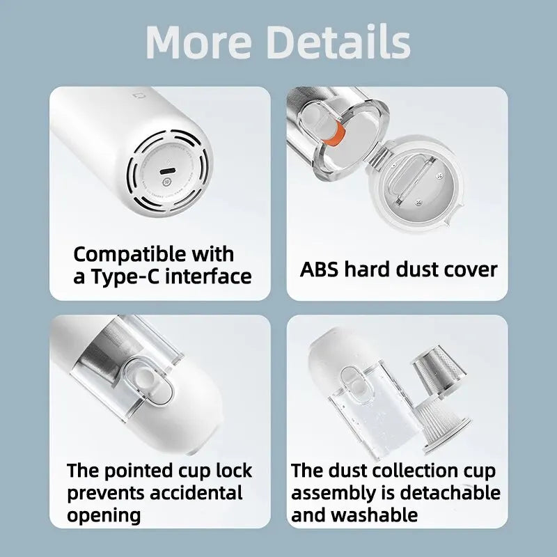 Portable Wireless Car Vacuum Cleaner