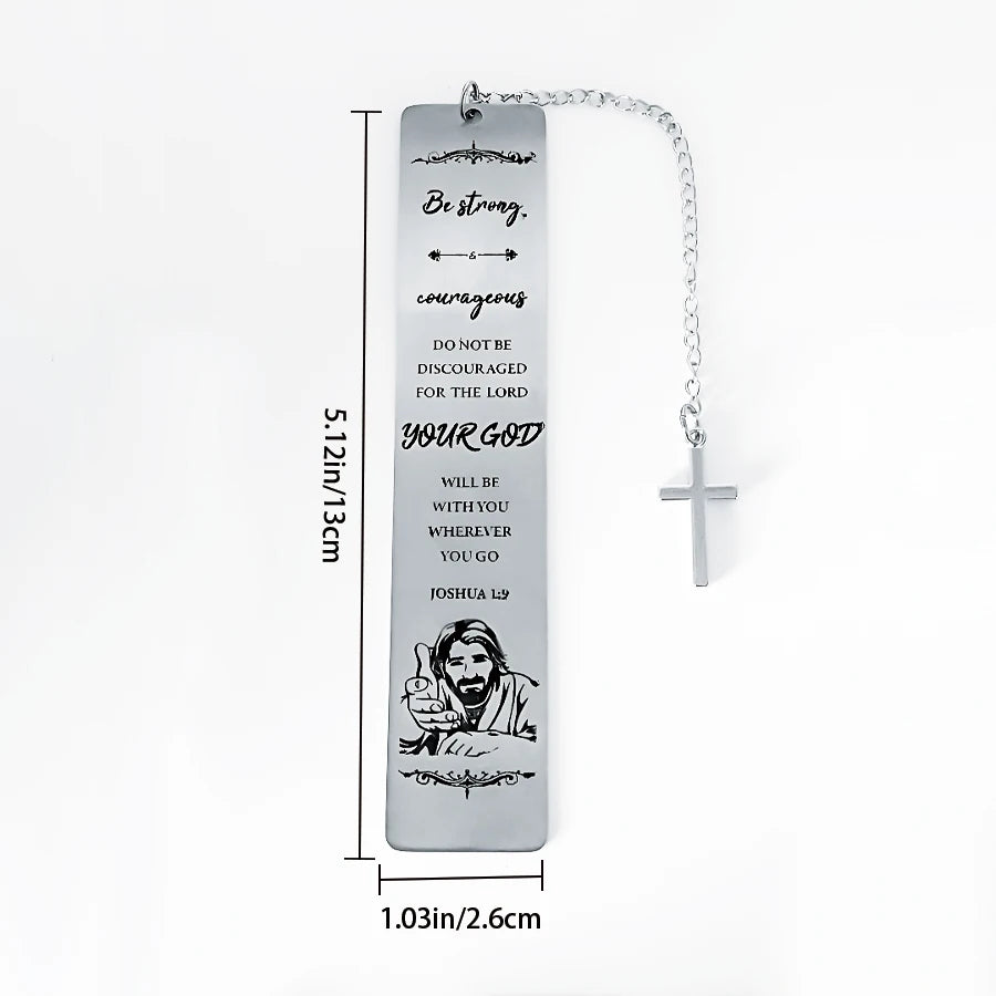 Stainless Steel Cross Bookmark
