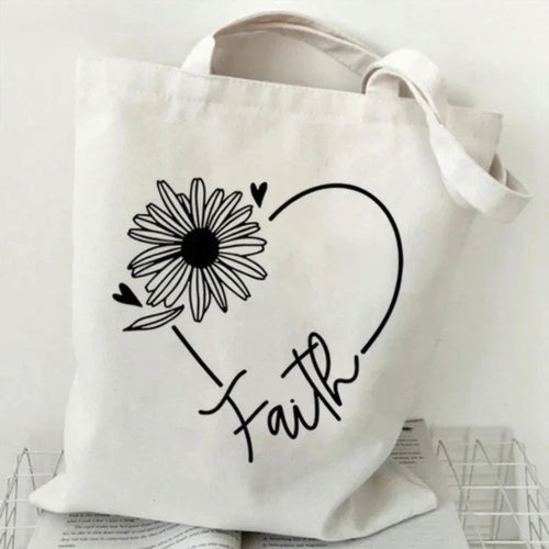 Faithful Printed Tote Bag