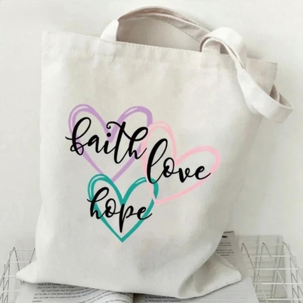 Faithful Printed Tote Bag