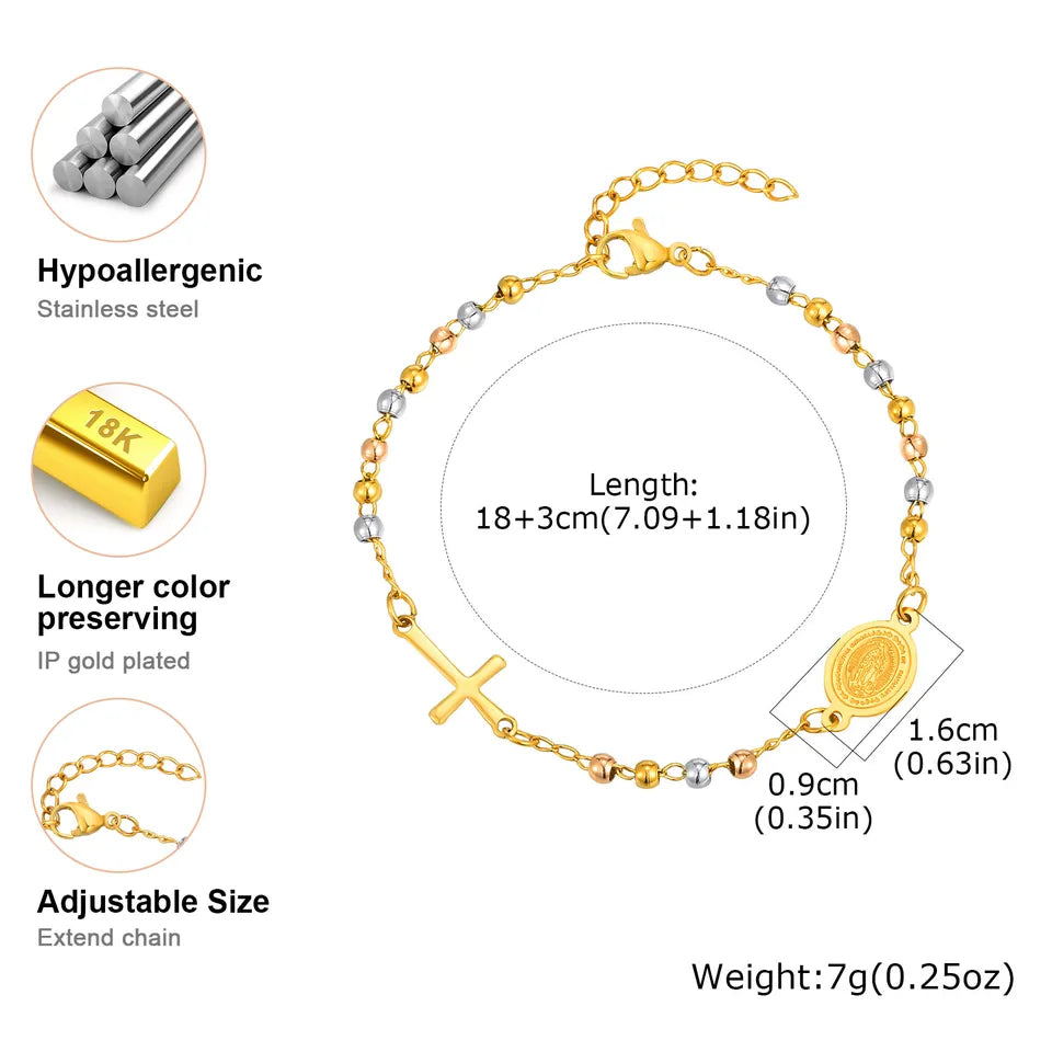 Stainless Steel Charm Bracelet