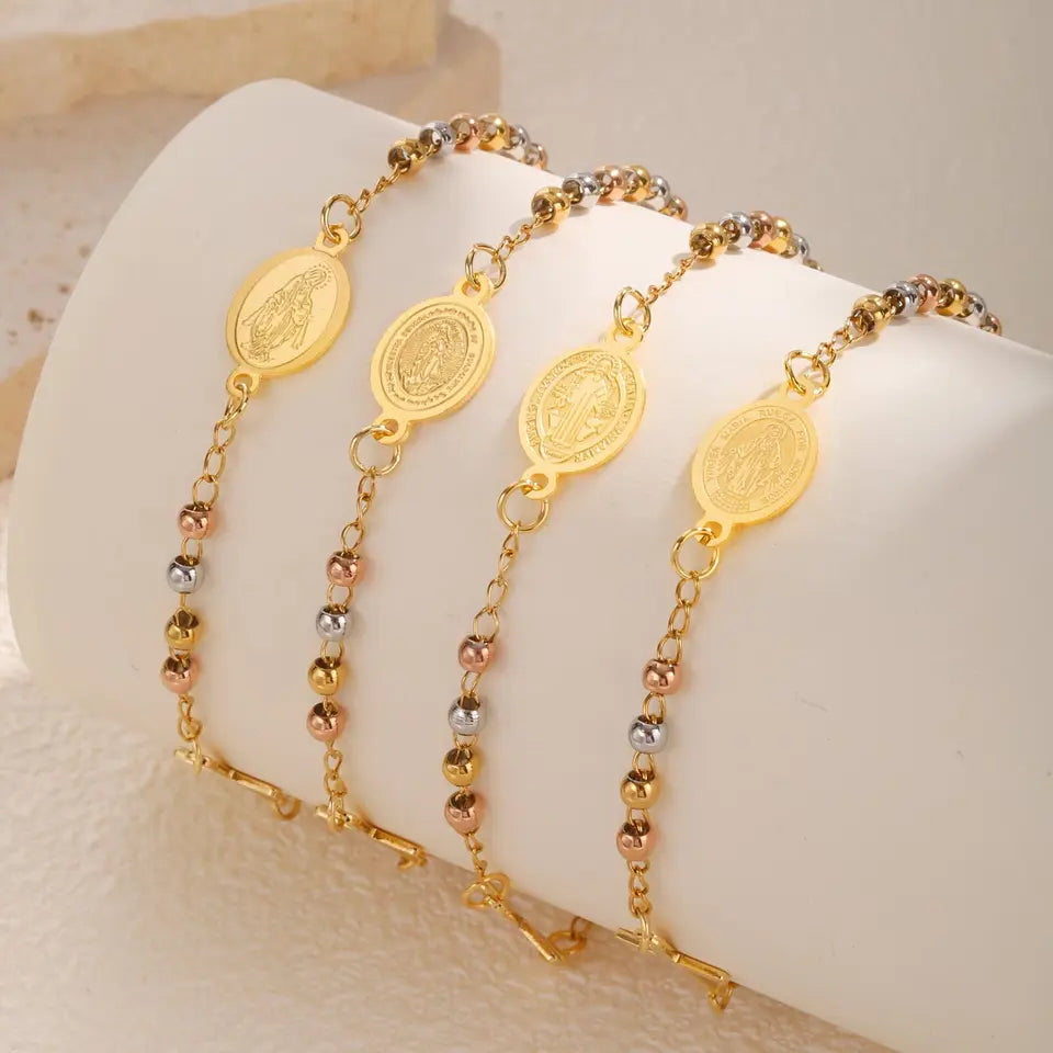 Stainless Steel Charm Bracelet