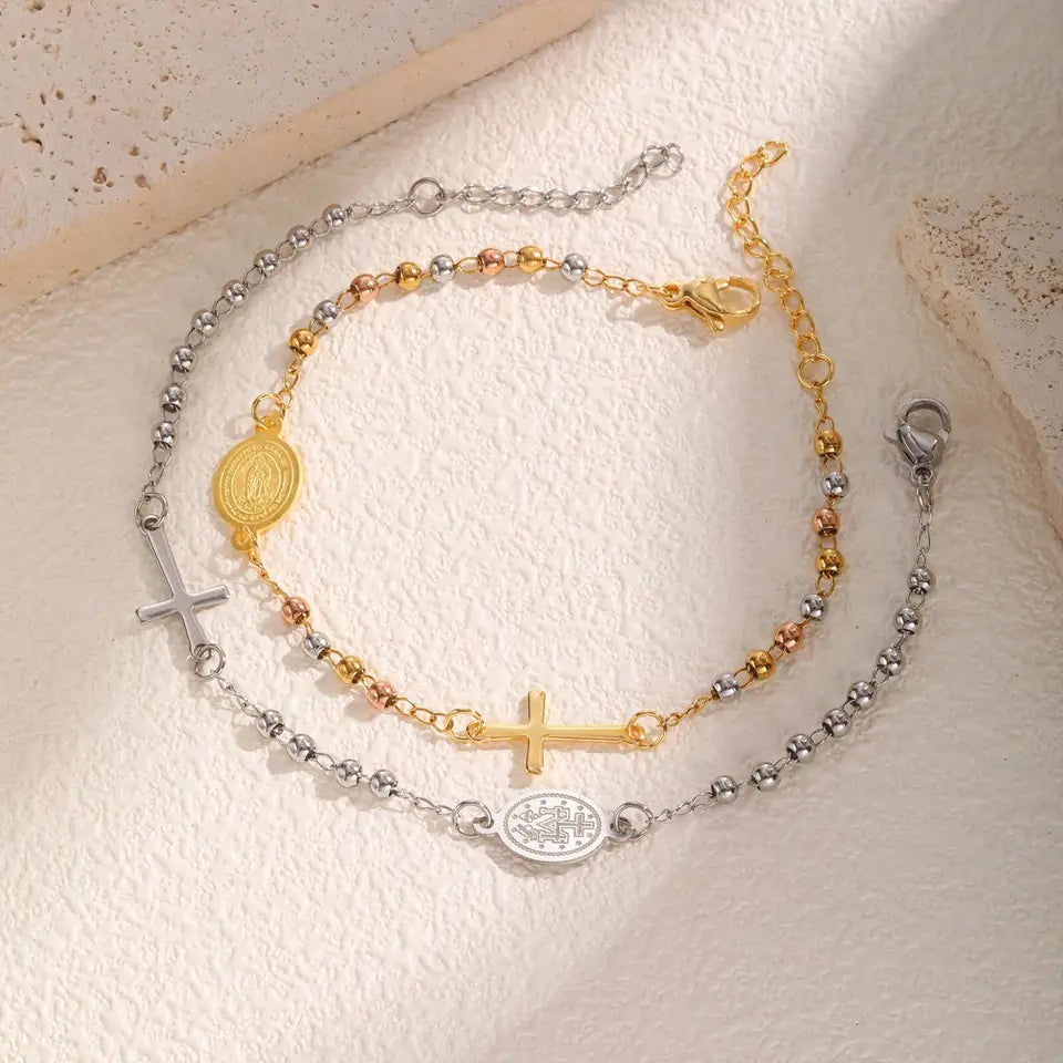 Stainless Steel Charm Bracelet