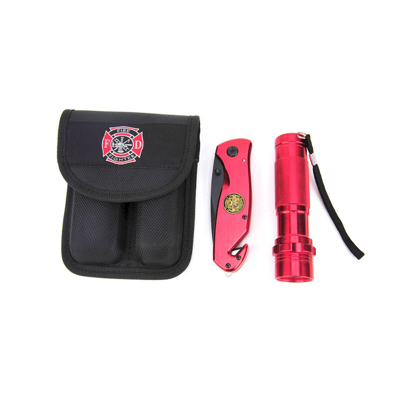 Survival Knife Flashlight Set