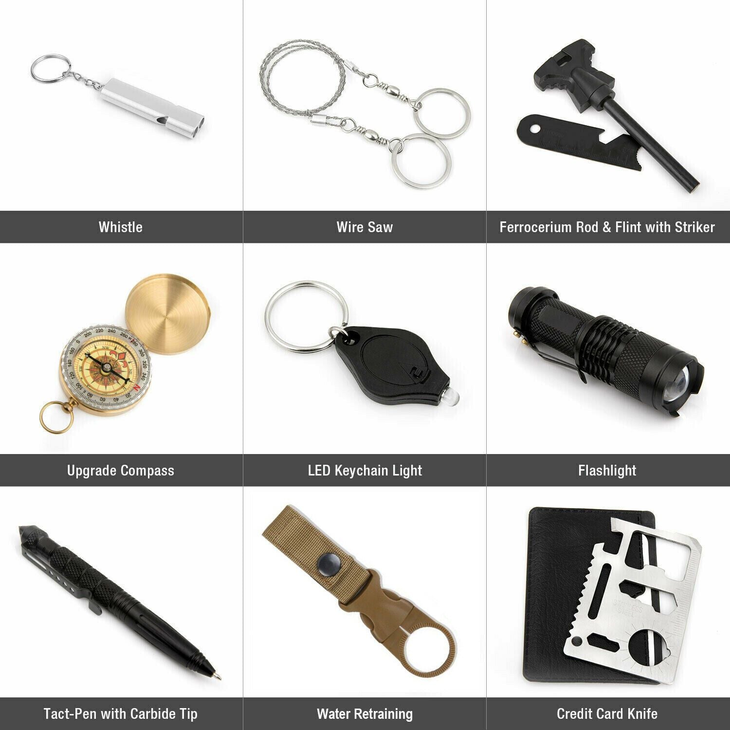 14-in-1 Survival Gear Kit
