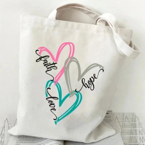 Faithful Printed Tote Bag